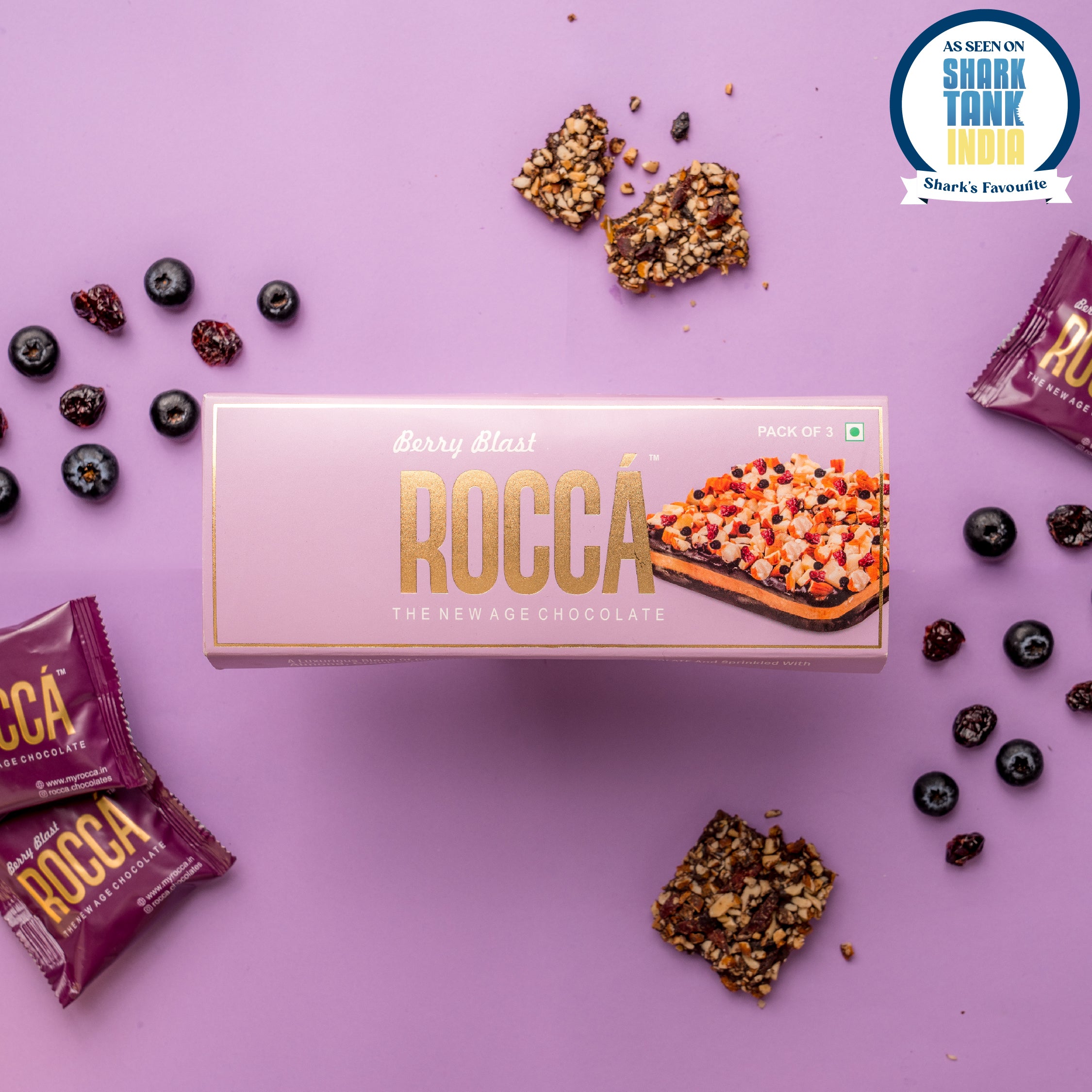 Buy Gourmet Berry Brittle Chocolate (Pack of 3) Online - Rocca – Rocca ...