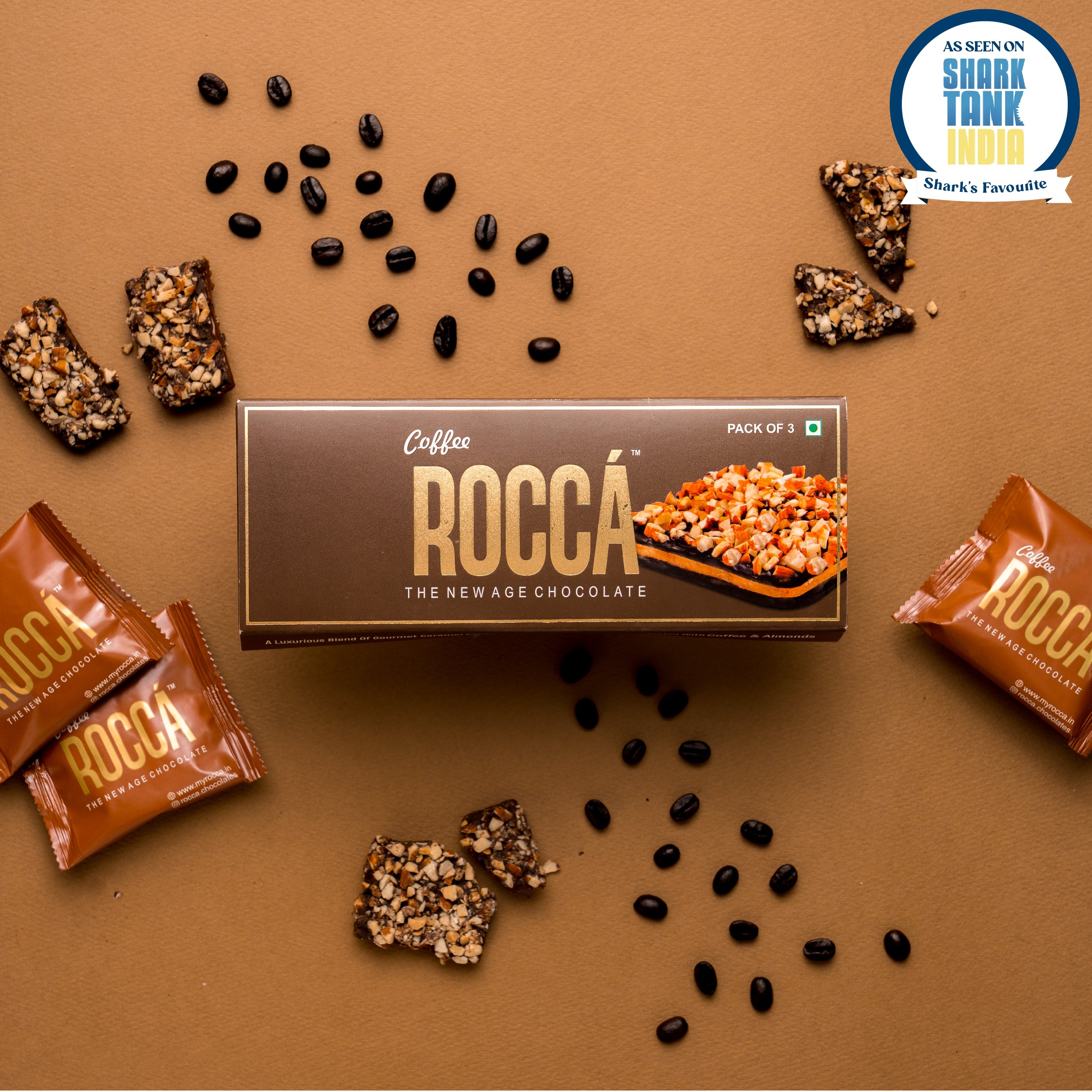 Buy Gourmet Coffee Brittle Chocolate (Pack of 3) Online - Rocca