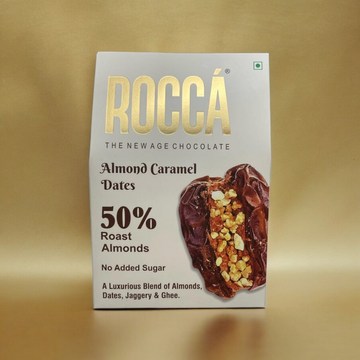 ROCCA Almond Caramel Dates I No Added Sugar - Pack of 6